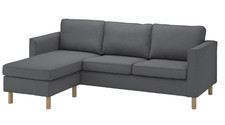 Housse IKEA PARUP UNIQUEMENT pour canapé 3 places avec chaise longue vissle...