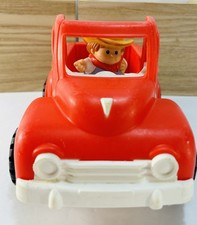 Fisher Price Large Red Pickup Truck 1994 Farm #2591 WITH Little Farmer