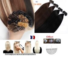 50 100 150 EXTENSIONS A KÉRATINE A CHAUD 100% NATURELS REMY 49-60-66 cm 1G 48H