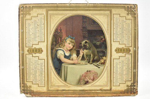 Calendrier chromolithographie - calendrier,