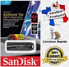 Clé USB 3.1 64 Gb SANDISK Extreme R200 W150 MB/s - Existe aussi en 128 ou 256 Go