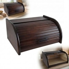 Grand coffre pain bois noyer