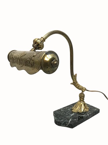 Lampe bureau bronze - en,
