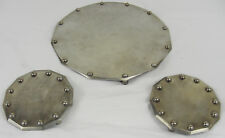 1970 Design 3 Metal Stainless Steel Coasters