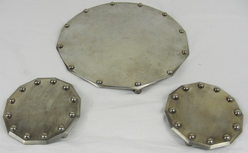 Dessous plat metal inox - de,