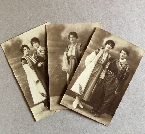 Trois cartes photos - cartes-photos, couple
