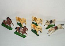 Lot 7 chevaux figurine indiens
