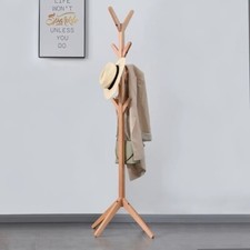 Porte-Manteau Sur Pied En Bois