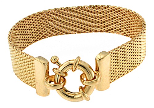 Bracelet chaine milanaise - chaine, or