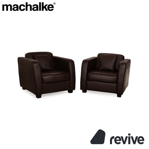 Machalke fauteuil cuir brun - machalke,