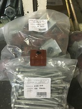 Fixations toles bardage bac acier RAL 8012 ROUGE TUILE