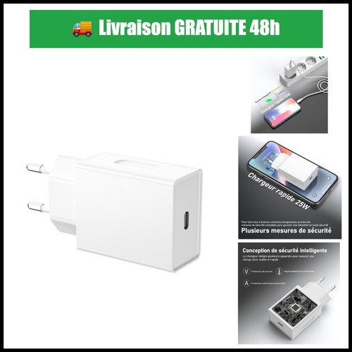 Chargeur rapide usb 25w pour - chargeur,