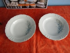2 Plates Winterling Bavaria Blue Flower Decor 