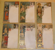 6 menus Liebig fin XIXeme 