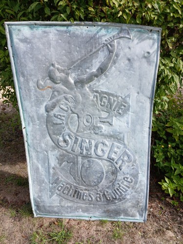 Ancienne plaque tole zinc - ancienne,