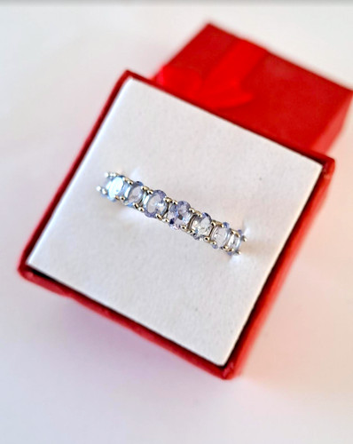 Bague anneau tanzanite argent