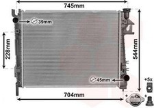 VAN WEZEL Radiateur du moteur