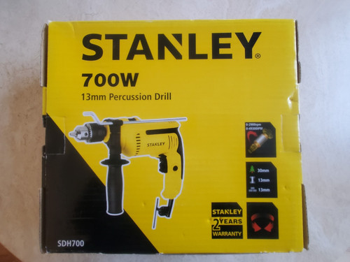 Perceuse stanley 700w - stanley, neuf.