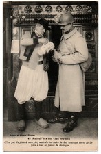 CPA Autour des Lits Clos Bretons. 47. C'est pas du pinard mon gâs, mais du cidre