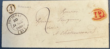 Letter from FERRIERES GATINAIS (Loiret) Rural Box A / Rural Decime / 1840