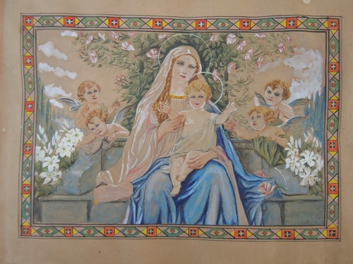 Tableau peinture gouache