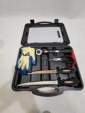Bass Pro Shop 6 Piece Fillet Kit Hard Shell Case Sharp Fish Cleaning Kit