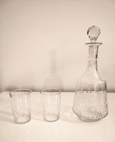 Carafe verres à - 1,