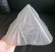 Degué lamp or chandelier in press molded glass Art Deco 1930