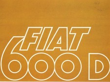 Catalogue Brochure Fiat 600 D