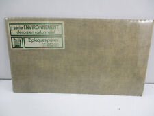 2 PLAQUES PAVES EN CARTON RELIEF JOUEF 26 cm x 14,5 cm