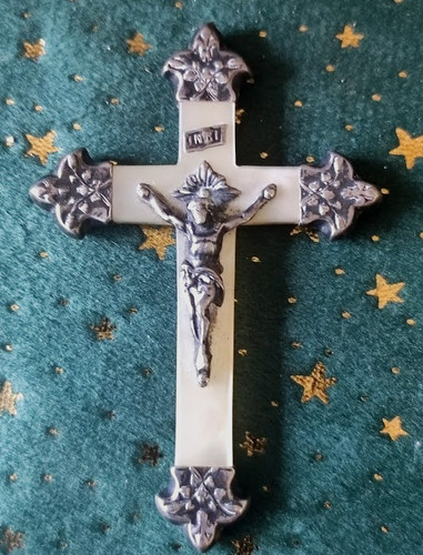 Antique croix crucifix - antique, en