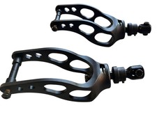 Sunrise Medical 5" Black Aluminum Wheelchair Caster Fork Assembly Sold As Pair