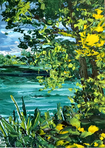 Peinture huile originale - à, l'huile