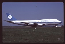 Orig 35mm airline slide Sabena 747-329 OO-SGC
