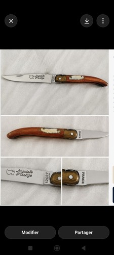 Ancien couteau pliant laguiole - ancien,