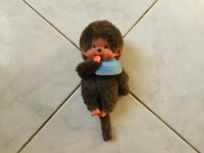 peluche kiki monchichi bavoir bleu