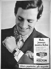 1967 PRESS AD KELTON MENS WATCH YOUTH FASHION