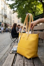 Sac Cabas Femme Jaune –