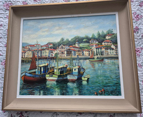 Huile sur panneau - huile,