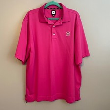 EUC Footjoy FJ Golf Polo S/S Shirt Striped Macgregor Downs Country Club Men's XL
