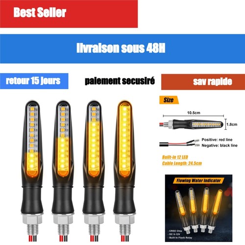 Clignotants led moto 12v - led,