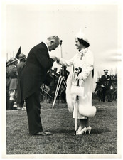 La Reine Fabiola vintage silver, silver print 18x24 Circa 1955 