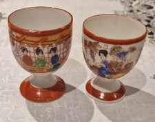  2 ANCIEN COQUETIERS PORCELAINE DU JAPON 