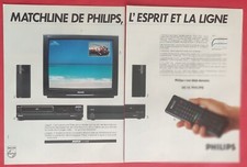 Press Ad: PHILIPS MATCHLINE TV - 1989