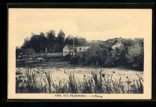 Cpa vic fezensac etang - l´etang,