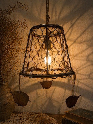 Abat jour déco rustique - déco, en