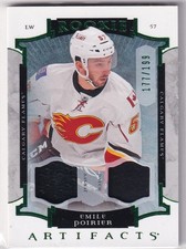 15/16 UD ARTIFACTS EMILE POIRIER RC ROOKIE DUAL JERSEY PATCH /199 #168