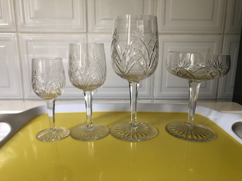Verre cristal taillé - taillé, (