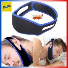Sangle Anti-Ronflement Mentonnière Apnée du Sommeil Ajustable Homme Femme Nuit