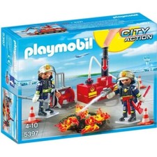 PLAYMOBIL 5397 City Action Pompiers avec Matériel d'Incendie